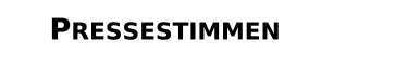 Pressestimmen